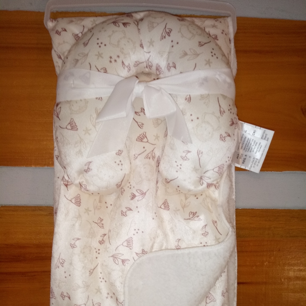 2pc Baby Blanket with Headrest Pillow Set